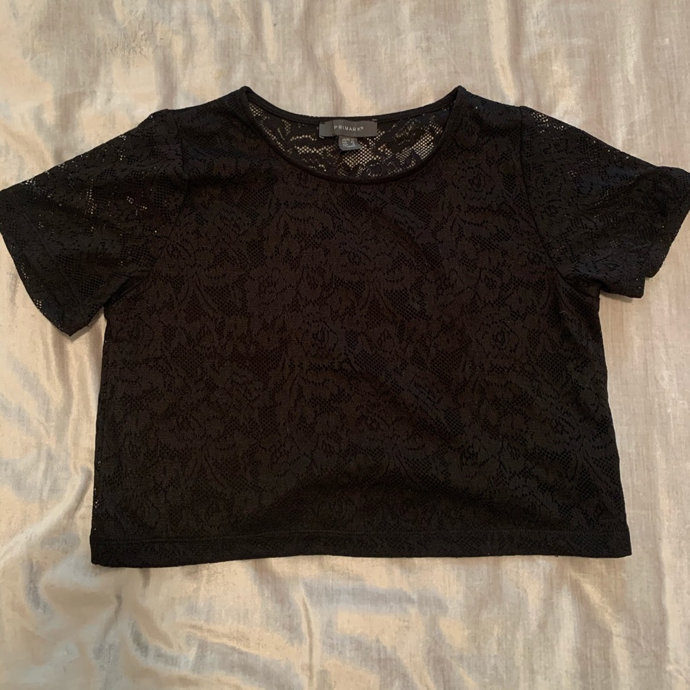 Lace short sleeved shirt